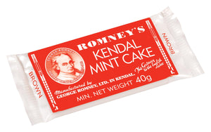 Romneys Kendal Mint Cake 50g SMALL - BROWN BAR-Tamworth Camping