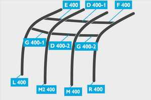 Replacement Air Poles for Kampa Dometic Ace AIR 400 - Pro, Sloped Roof-Tamworth Camping