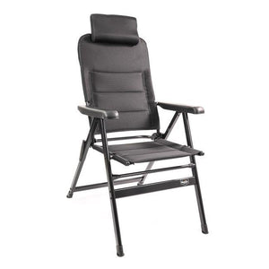 Granada 3D Mesh Multi Position Reclining Chair and Matching Folding Footrest-Tamworth Camping