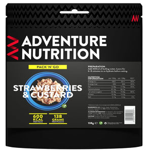 Adventure Nutrition Strawberries & Custard 600 Kcal (Single)-Tamworth Camping