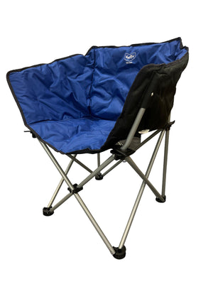 Vanilla Leisure Tub Folding Camping, Festival, Hiking, Outdoor Chair Blue-Tamworth Camping
