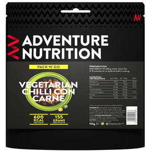 Adventure Nutrition Vegetarian Chilli Con Carne 600 Kcal (Single)-Tamworth Camping