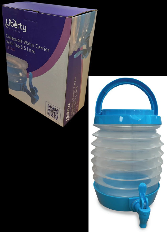 Liberty Leisure Collapsible Water Container with Tap 5.5 Litre