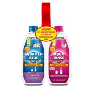 THETFORD DUO PACK CONCENTRATE BLUE LAVENDER/RINSE-Tamworth Camping