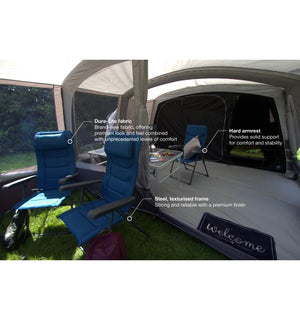 Hyde Chair Tall Med Blue-Tamworth Camping