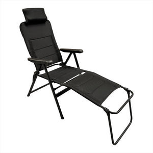 Granada 3D Mesh Multi Position Reclining Chair and Matching Folding Footrest-Tamworth Camping