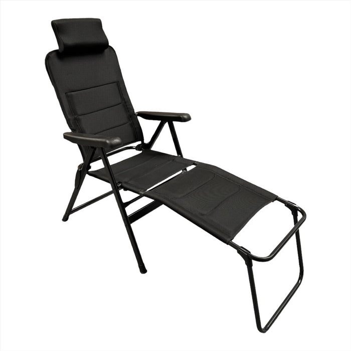 Granada 3D Mesh Multi Position Reclining Chair and Matching Folding Footrest