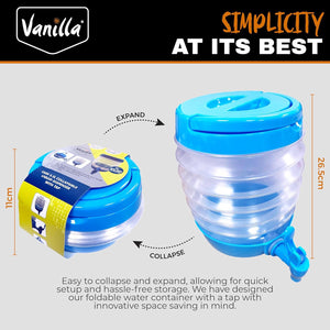 Cask 5.5L Collapsible Liquid Dispenser with Tap-Tamworth Camping