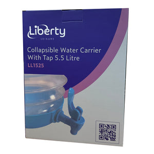 Liberty Leisure Collapsible Water Container with Tap 5.5 Litre-Tamworth Camping