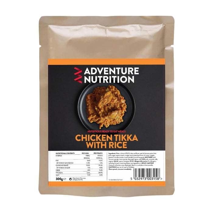Adventure Nutrition Chicken Tikka with Rice 300g MRE (WET) (Single)