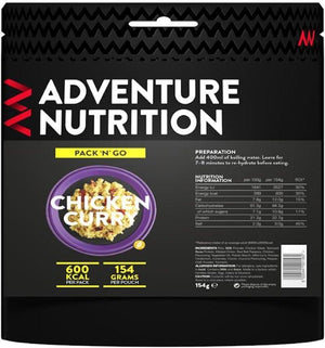 Adventure Nutrition Chicken Curry 600 Kcal frutrition (Single)-Tamworth Camping