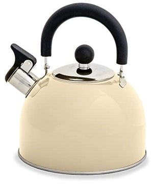 Hamilton Stainless Steel Whistling Kettle with Folding Handle (Slate)-Tamworth Camping