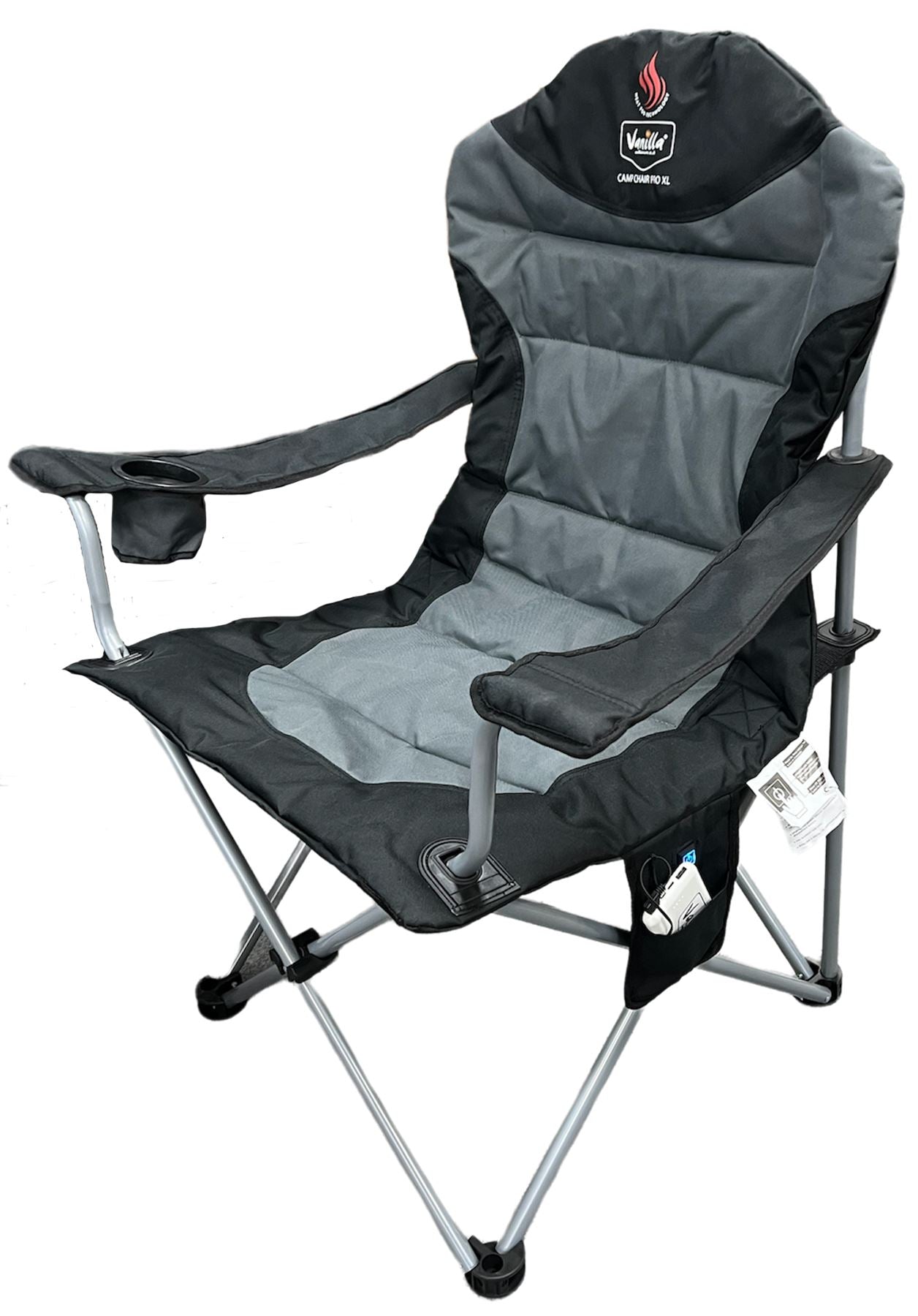 Vanilla Leisure Camp Chair Pro XL (Charcoal) Folding Outdoor Chair wit –  Tamworth Camping