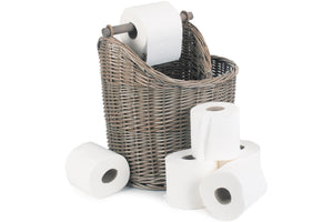 Vanilla Leisure Bathroom Laundry Wicker Basket-Tamworth Camping