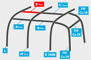 Replacement Air Poles for Kampa Dometic Rally AIR 390 Plus R/H - Sloped Roof-Tamworth Camping