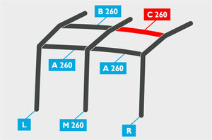 Replacement Air Poles for Kampa Dometic Rally AIR 260 - Pro, Dual Pitch Roof-Tamworth Camping