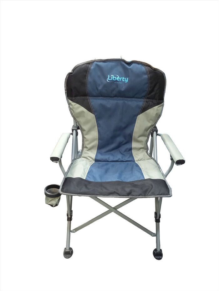 Liberty Leisure Folding Oudoor Camping Chair Blue