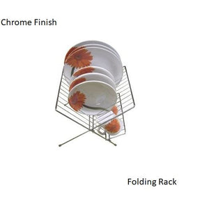 Chrome Folding Plate Rack By Grove kitchenware Household-Tamworth Camping