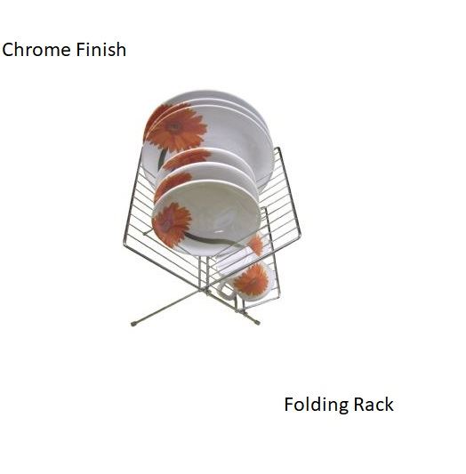 Chrome Folding Plate Rack By Grove kitchenware Household