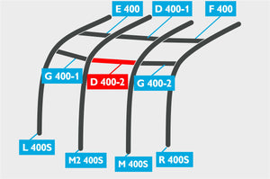 Replacement Air Poles for Kampa Dometic Motor Ace AIR 400S - Pro, Sloped Roof-Tamworth Camping