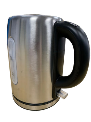 Vanilla Leisure 1 Litre Low Wattage Brushed Stainless Steel Cordless Kettle-Tamworth Camping