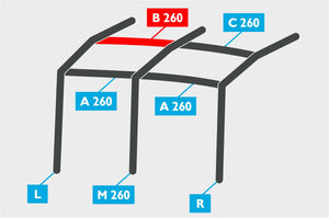 Replacement Air Poles for Kampa Dometic Rally AIR 260 - Pro, Dual Pitch Roof-Tamworth Camping