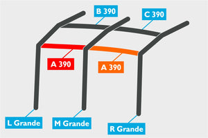 Replacement Air Poles for Kampa Dometic Rally AIR 390 Grande - Dual Pitch Roof-Tamworth Camping