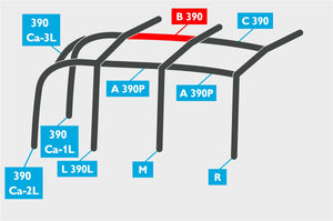 Replacement Air Poles for Kampa Dometic Rally AIR 390 Plus - L/H, Dual Pitch Roof-Tamworth Camping