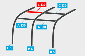 Replacement Air Poles for Kampa Dometic Motor Rally AIR 330S - Pro, Sloped Roof-Tamworth Camping