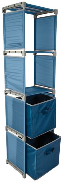 Pack away shelf unit with 2 x Storage Boxes-Tamworth Camping