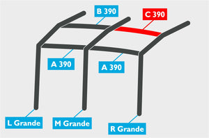 Replacement Air Poles for Kampa Dometic Rally AIR 390 Grande - Dual Pitch Roof-Tamworth Camping