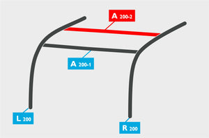 Replacement Air Poles for Kampa Dometic Rally AIR 200 - Sloped Roof-Tamworth Camping