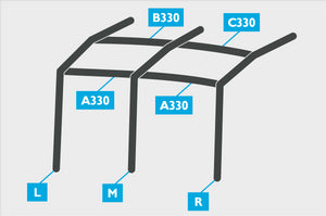 Replacement Air Poles for Kampa Dometic Rally AIR 330 - Pro, Dual Pitch Roof-Tamworth Camping