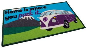 Washable home is where you park it (camper van) mat-Tamworth Camping