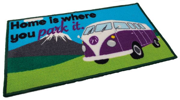 Washable home is where you park it (camper van) mat