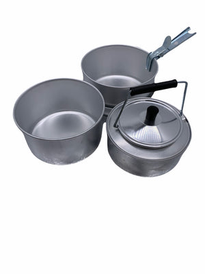 GRUB'S UP - Alloy cookset from Vanilla Leisure.-Tamworth Camping