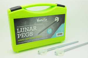 Vanilla Leisure Lunar Glow in the Dark 20 Rock Pegs with Free Case-Tamworth Camping