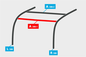 Replacement Air Poles for Kampa Dometic Rally AIR 200 - Sloped Roof-Tamworth Camping