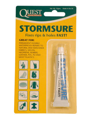 Quest Stormsure Flexible Adhesive (15grms)-Tamworth Camping