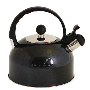 Quest 2.2ltr Whistling Kettle Black-Tamworth Camping
