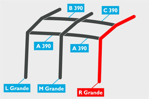 Replacement Air Poles for Kampa Dometic Rally AIR 390 Grande - Dual Pitch Roof-Tamworth Camping