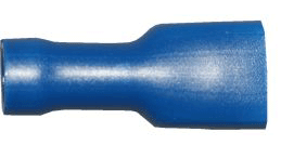 W4 6.35mm Push-On Terminal Female Blue