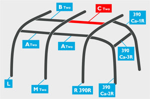 Replacement Air Poles for Kampa Dometic Rally AIR 390 Plus R/H - Sloped Roof-Tamworth Camping