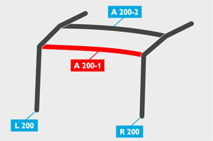 Replacement Air Poles for Kampa Dometic Rally AIR 200 - Pro, Dual Pitch Roof-Tamworth Camping