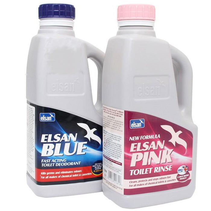 Elsan Blue 1L + Elsan Pink 1L Twin Pack