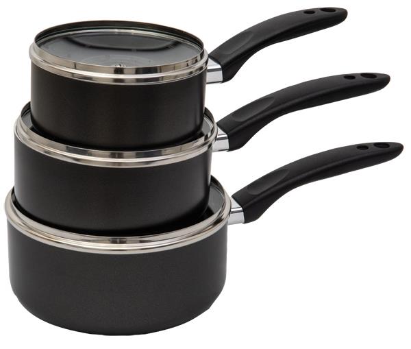 Quest 3 Piece non-stick pan set