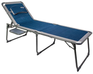 Quest Ragley Pro Lounge bed with side table-Tamworth Camping