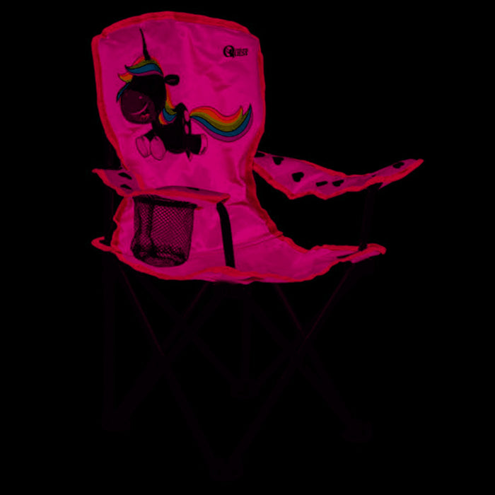 Quest Kids Fun Folding Unicorn Chair Pink