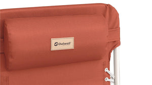 Outwell Ramsgate Folding Relaxer Lounger - Warm Red-Tamworth Camping