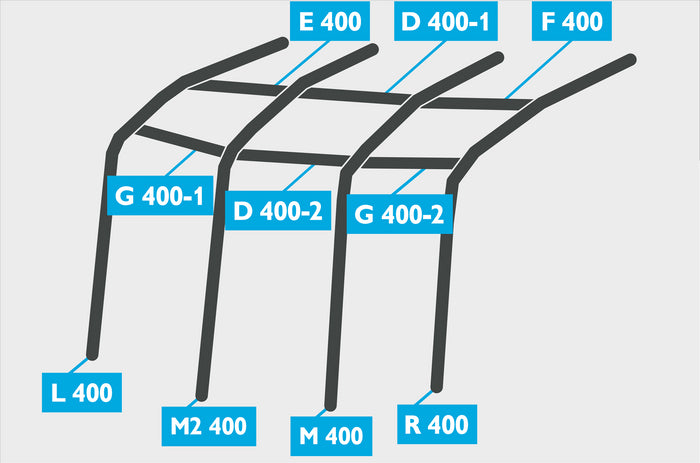 Replacement Air Poles for Kampa Dometic Ace AIR 400 - Pro, Dual Pitch Roof